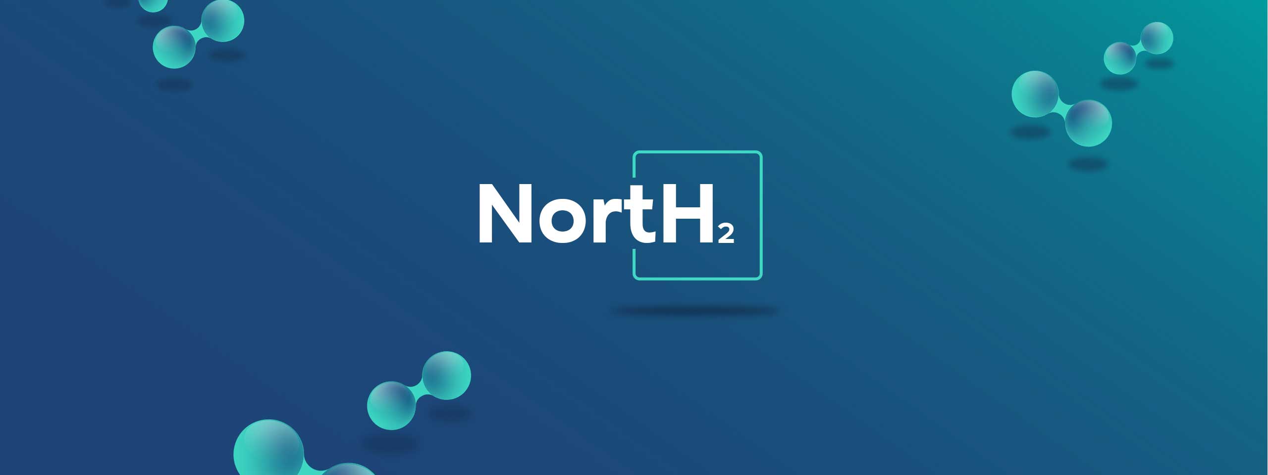 画像は、青い背景に分子グラフィックがあるNorthH2のロゴを表示しています。